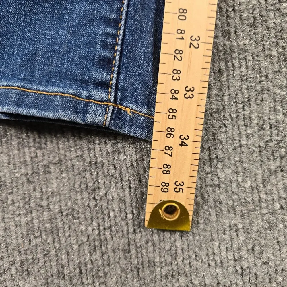 Lucky Brand 410 Jeans 36x34 Medium Wash Blue Denim Athletic Straight Leg Stretch